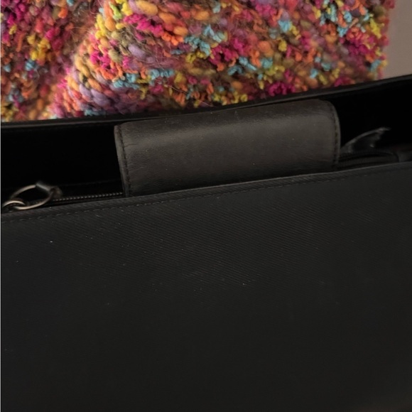 Coach Mercer Nylon & Leather Shoulder bag Blackl. Authentic - Picture 6 of 16